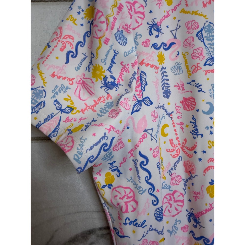 Lilly Pulitzer Luxletic Pink Multi Mini Dress- L - Picture 3 of 8